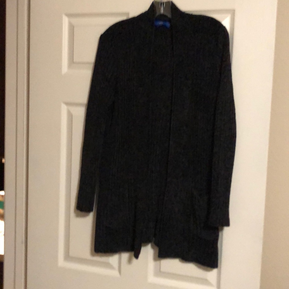 Black heathered cardigan